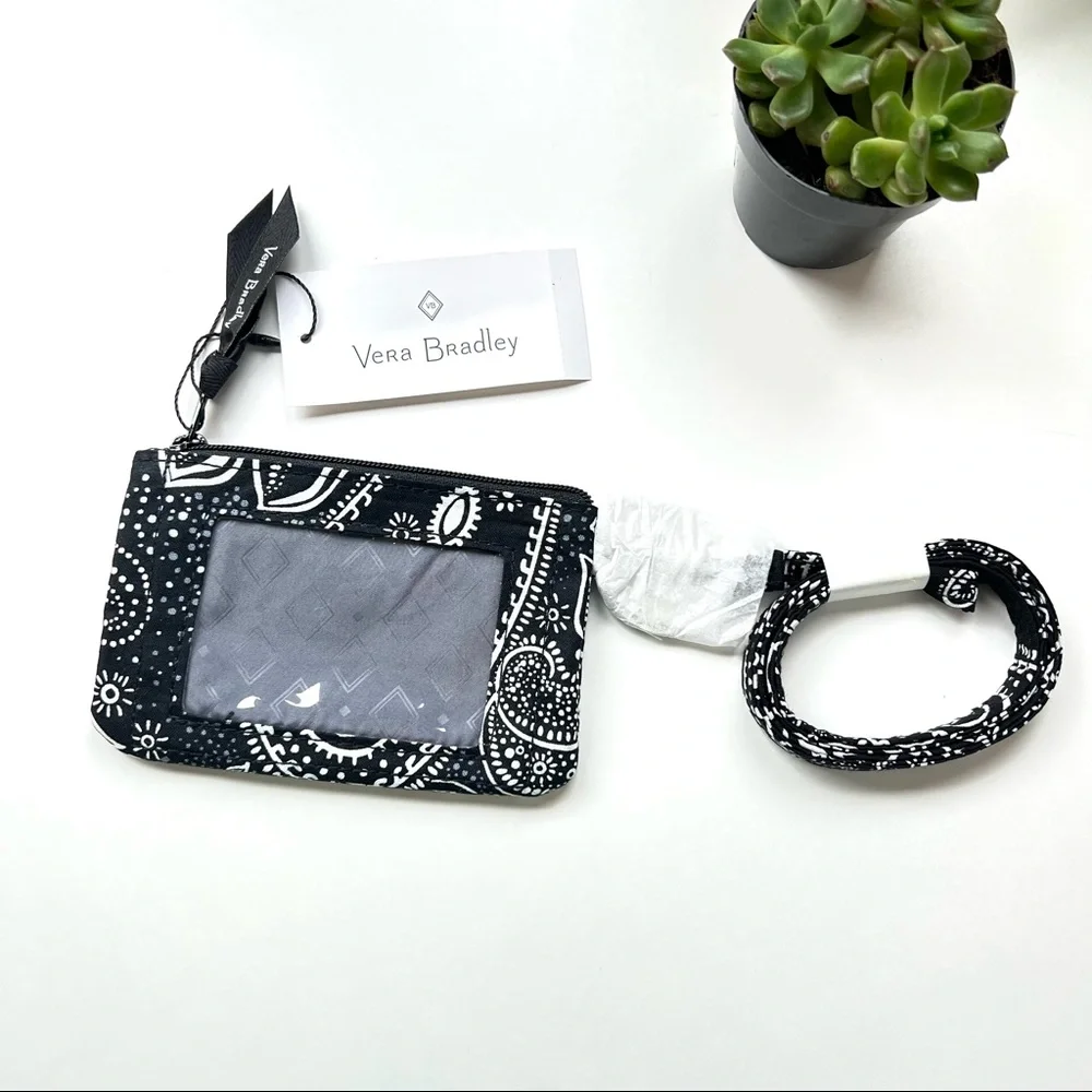 VERA BRADLEY Zip ID Lanyard Set - Stellar Paisley